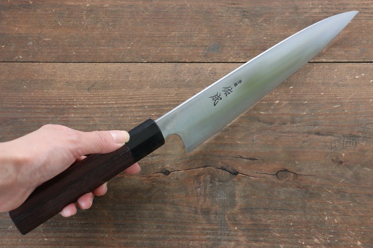 Sukenari Blue Super Gyuto 210mm with Shitan Handle - Seisuke Knife