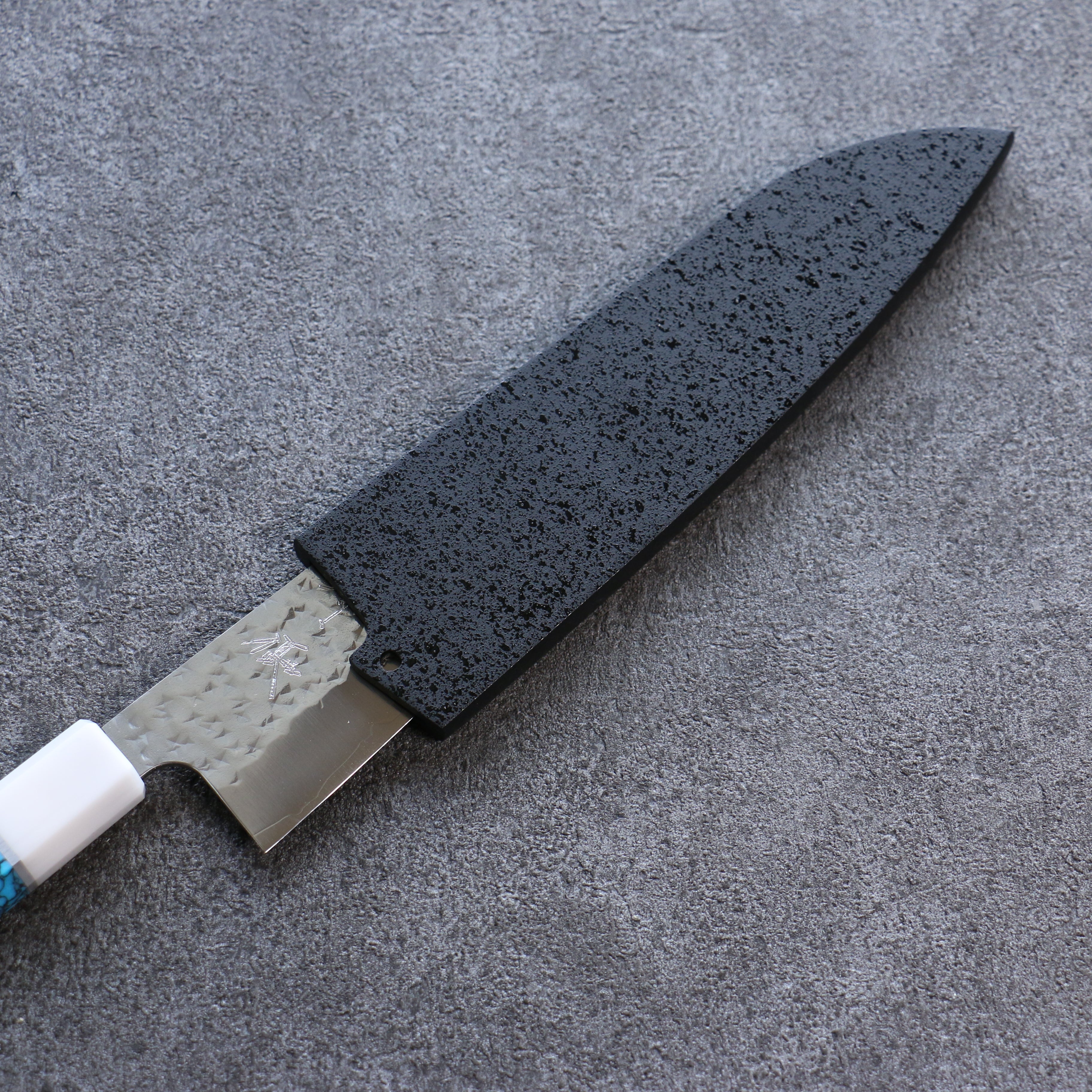 Kuroshime Magnolia Sheath for 150mm Small Santoku with Plywood pin Kaneko - Seisuke Knife