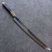  Sakai Takayuki Zangetsu Silver Steel No.3 Mirrored Finish Sakimaru Yanagiba 330mm Ebony Wood Handle with Sheath - Seisuke Knife