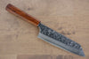 Yoshimi Kato Silver Steel No.3 Hammered Bunka 165mm with Lacquered Sugi Wood Handle - Seisuke Knife - Slide 1