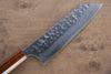 Yoshimi Kato Silver Steel No.3 Hammered Bunka 165mm with Lacquered Sugi Wood Handle - Seisuke Knife - Slide 4