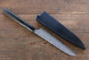 Yoshimi Kato VG10 Damascus Petty-Utility 150mm with Black Lacquered Handle with Saya - Seisuke Knife - Slide 2