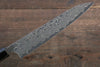 Yoshimi Kato VG10 Damascus Petty-Utility 150mm with Black Lacquered Handle with Saya - Seisuke Knife - Slide 6