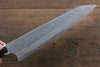 Takeshi Saji SRS13 Hammered Damascus Kengata Gyuto 240mm Ironwood Handle - Seisuke Knife - Slide 4