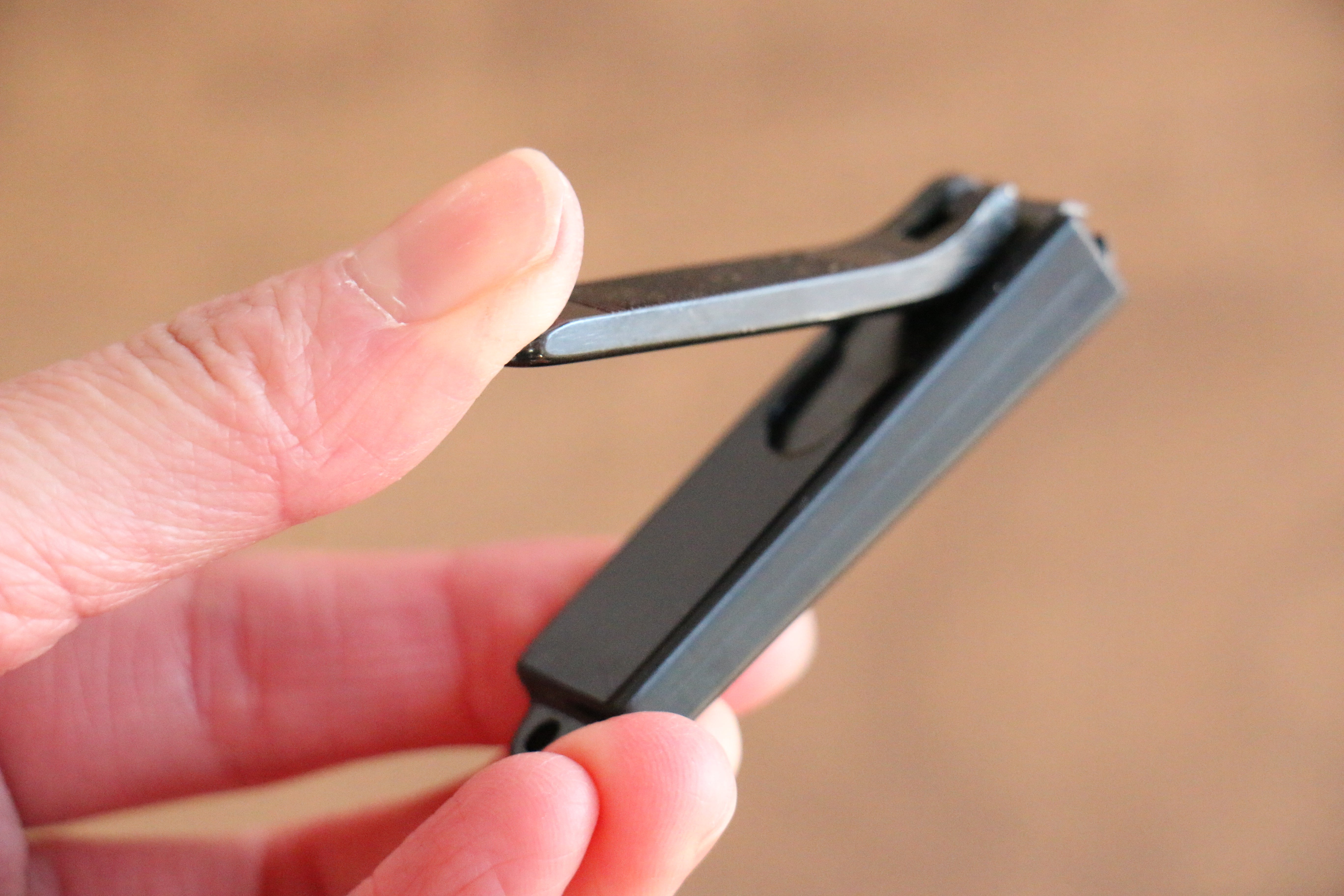 Clover Mark Black High Carbon Steel Nail Clippers (Small) - Seisuke Knife