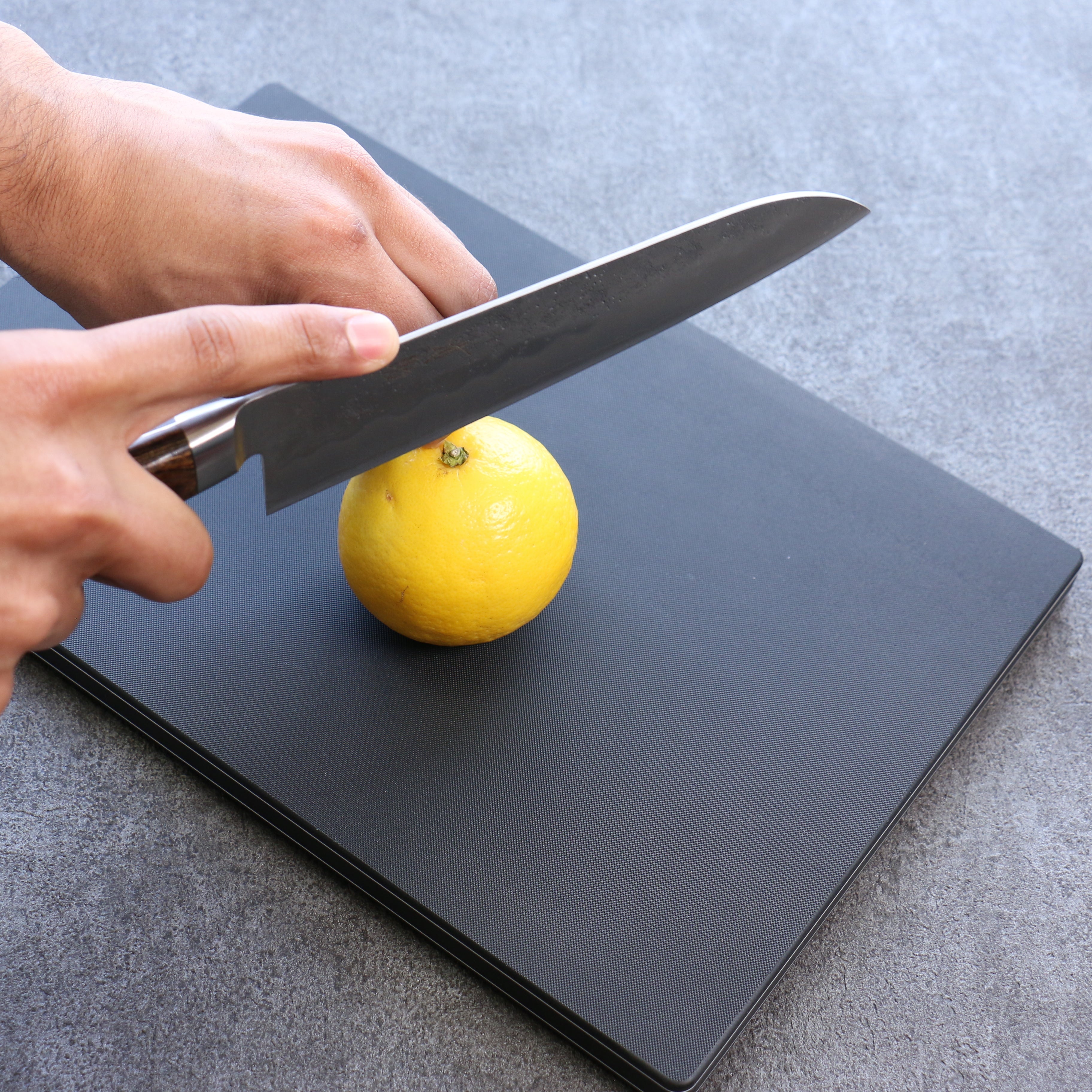 Hasegawa Cutting Board Pro-PE Lite Black (360mm x 200mm) - Seisuke Knife