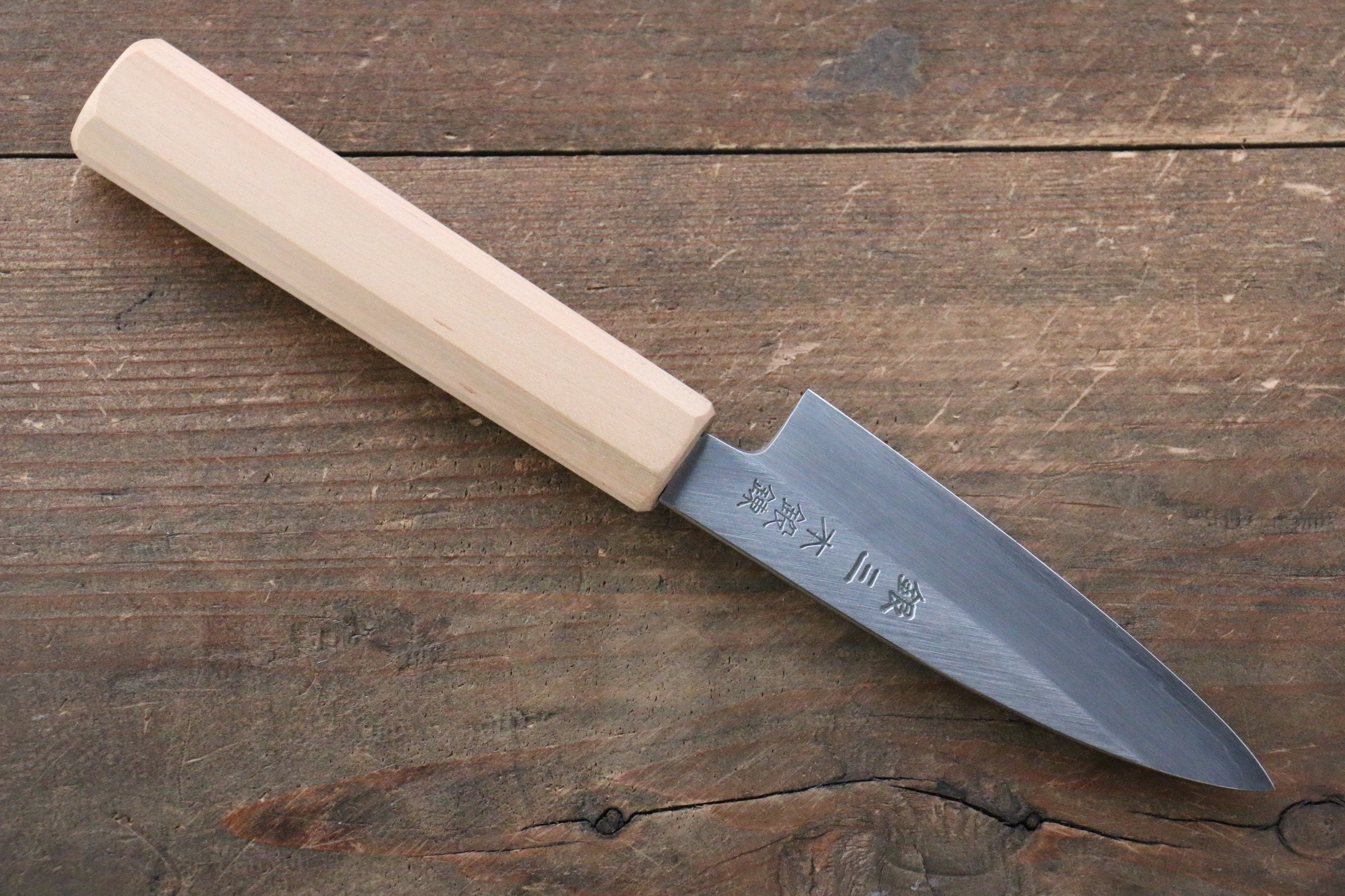 Seisuke Silver Steel No.3 Paring 85mm Cherry Wood Handle - Seisuke Knife