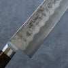 Seisuke Silver Steel No.3 Nashiji Santoku 180mm Brown Pakka wood Handle - Seisuke Knife