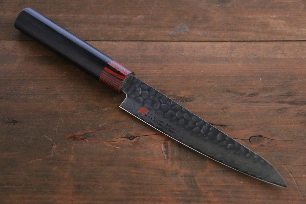 Iseya VG10 33 Layer Damascus Japanese Petty 80mm, Petty 150mm, Santoku 180mm, Small Santoku 135mm, Gyuto 210mm & Sushi Chef Knife 210mm Knife Set - Seisuke Knife