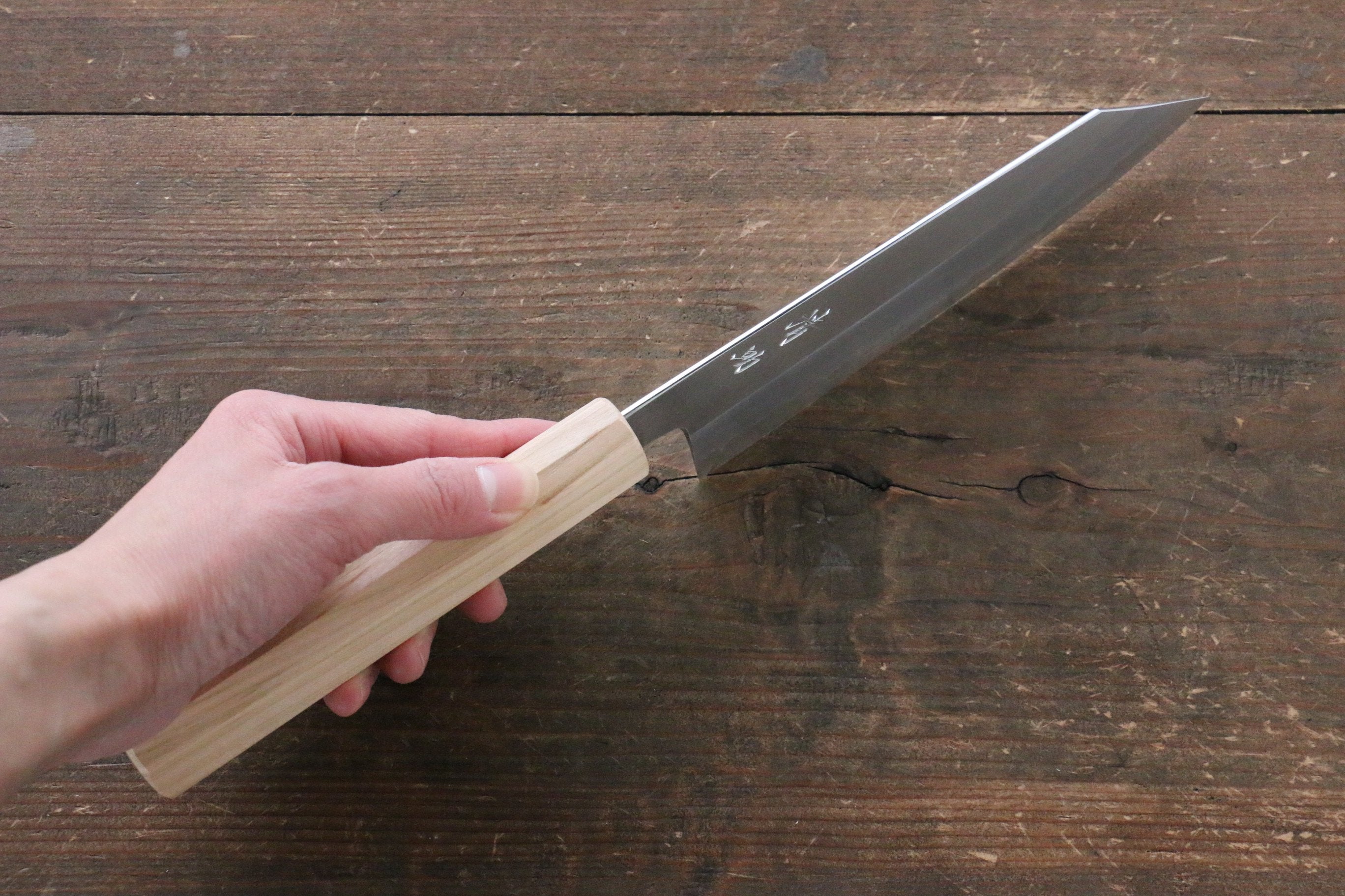 Seisuke Silver Steel No.3 Bunka 165mm Cherry Tree Handle - Seisuke Knife