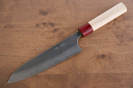 Masakage Yuki White Steel No.2 Nashiji Gyuto 180mm Magnolia Handle - Seisuke Knife