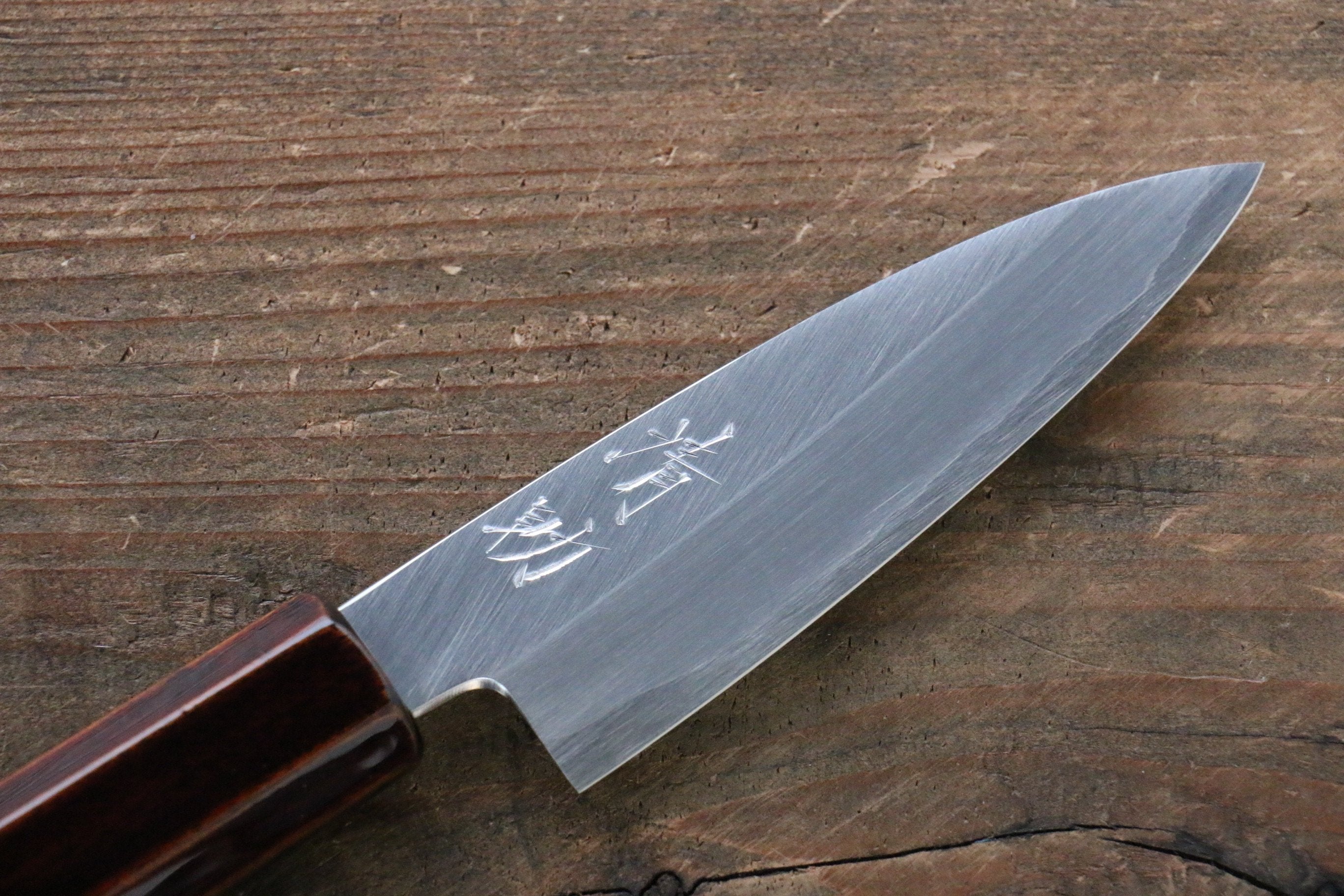 Seisuke Silver Steel No.3 Paring 85mm Lacquered Wood Handle - Seisuke Knife