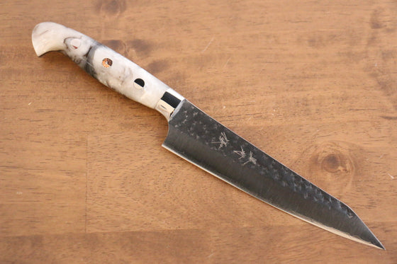 Yu Kurosaki Senko SG2 Hammered Petty-Utility 150mm White Acrylic Handle - Seisuke Knife