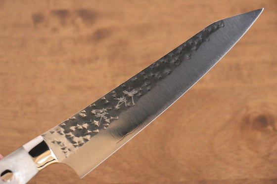 Yu Kurosaki Senko SG2 Hammered Petty-Utility 150mm White Acrylic Handle - Seisuke Knife