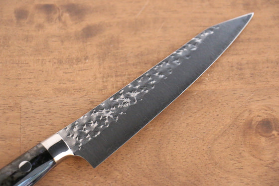 Yu Kurosaki Senko SG2 Hammered Petty-Utility 150mm Black Acrylic Handle - Seisuke Knife