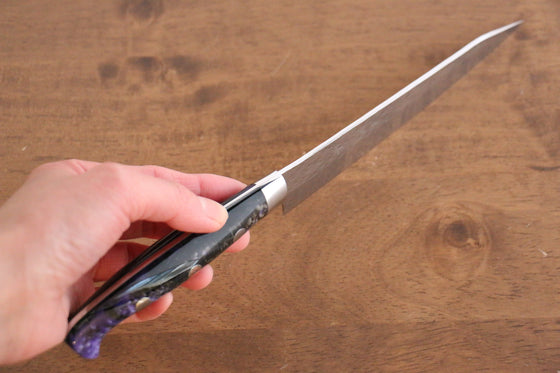 Yu Kurosaki Senko SG2 Hammered Petty-Utility 150mm Black Acrylic Handle - Seisuke Knife