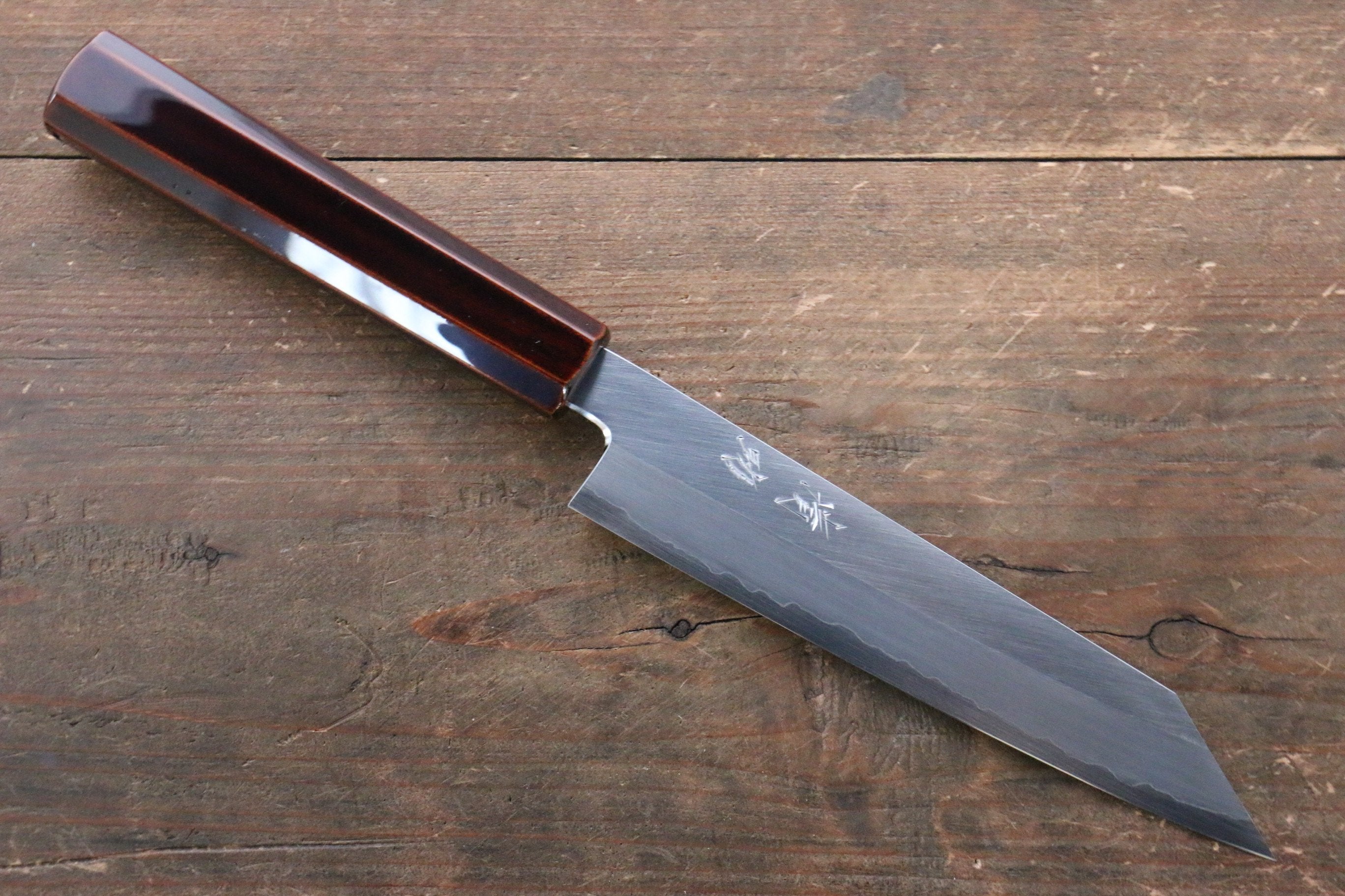 Seisuke Silver Steel No.3 Kiritsuke Petty-Utility 150mm Lacquered Wood Handle - Seisuke Knife