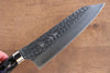 Yu Kurosaki Senko SG2 Hammered Santoku 180mm Black Acrylic Handle - Seisuke Knife - Slide 4