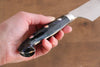 Yu Kurosaki Senko SG2 Hammered Santoku 180mm Black Acrylic Handle - Seisuke Knife - Slide 7