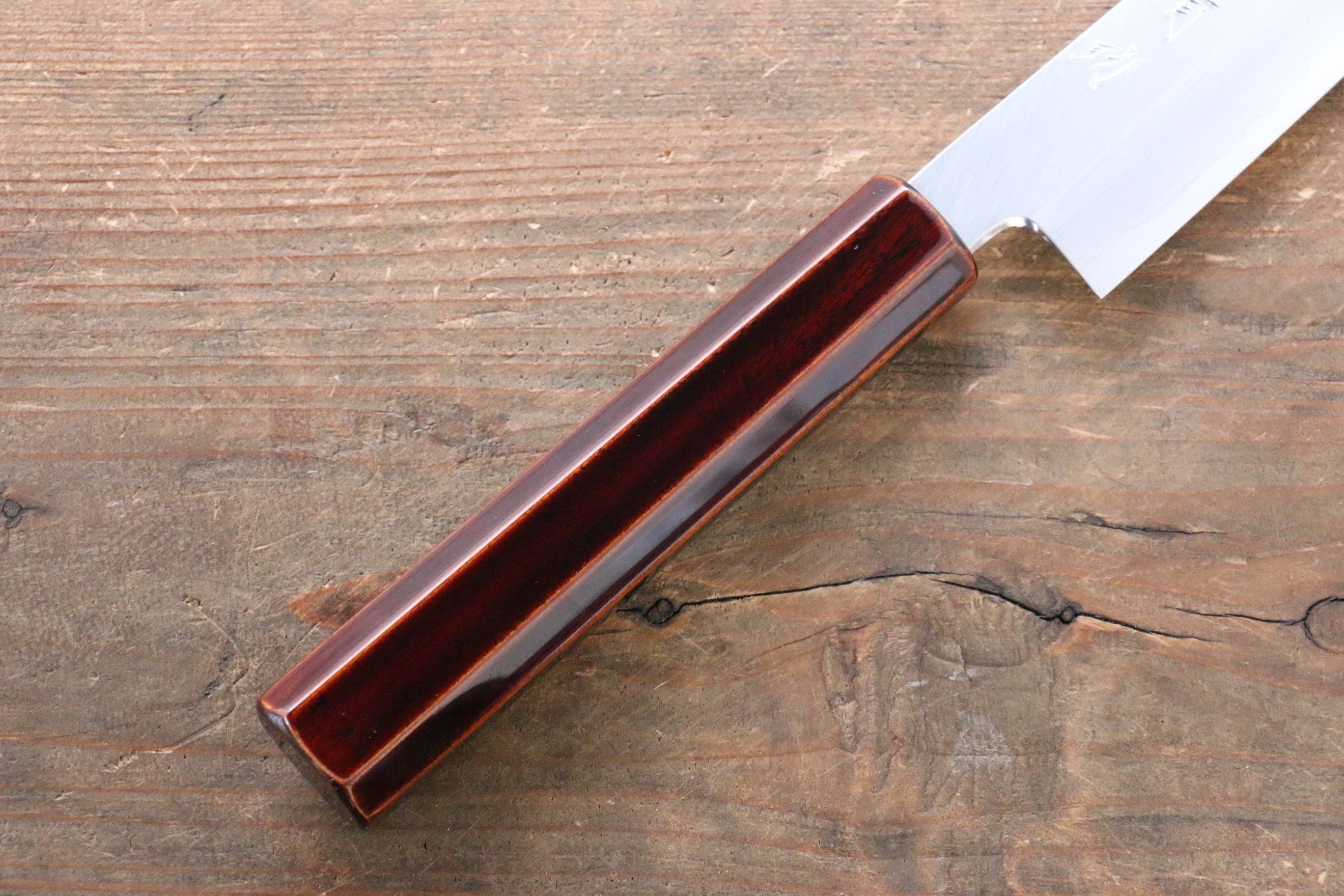 Seisuke Silver Steel No.3 Kiritsuke Petty-Utility 150mm Lacquered Wood Handle - Seisuke Knife