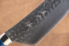 Yu Kurosaki Senko SG2 Hammered Santoku 180mm with Blue Purple Acrylic Handle - Seisuke Knife - Slide 5