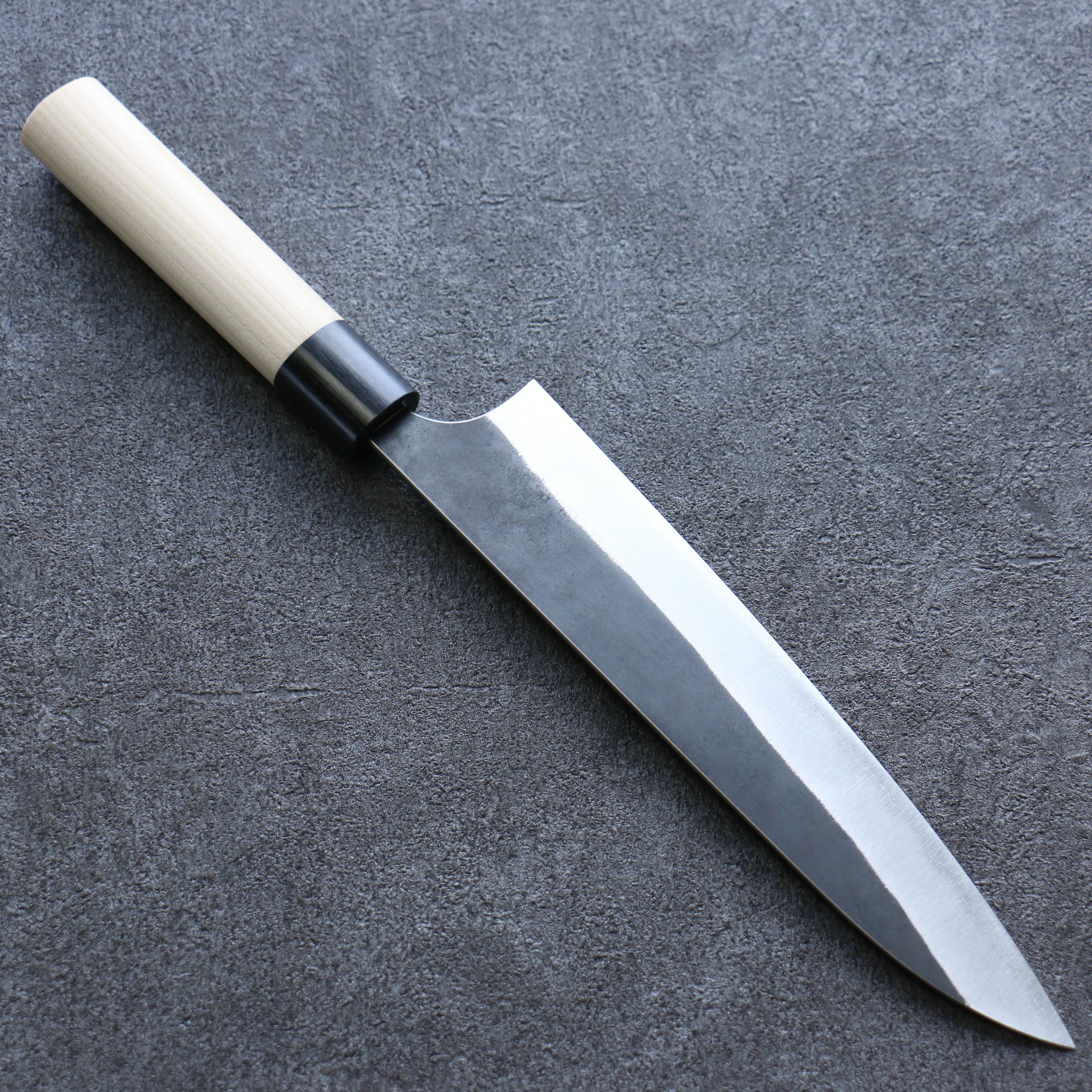Yoshimi Kato White Steel Black Gyuto 210mm Magnolia Handle - Seisuke Knife