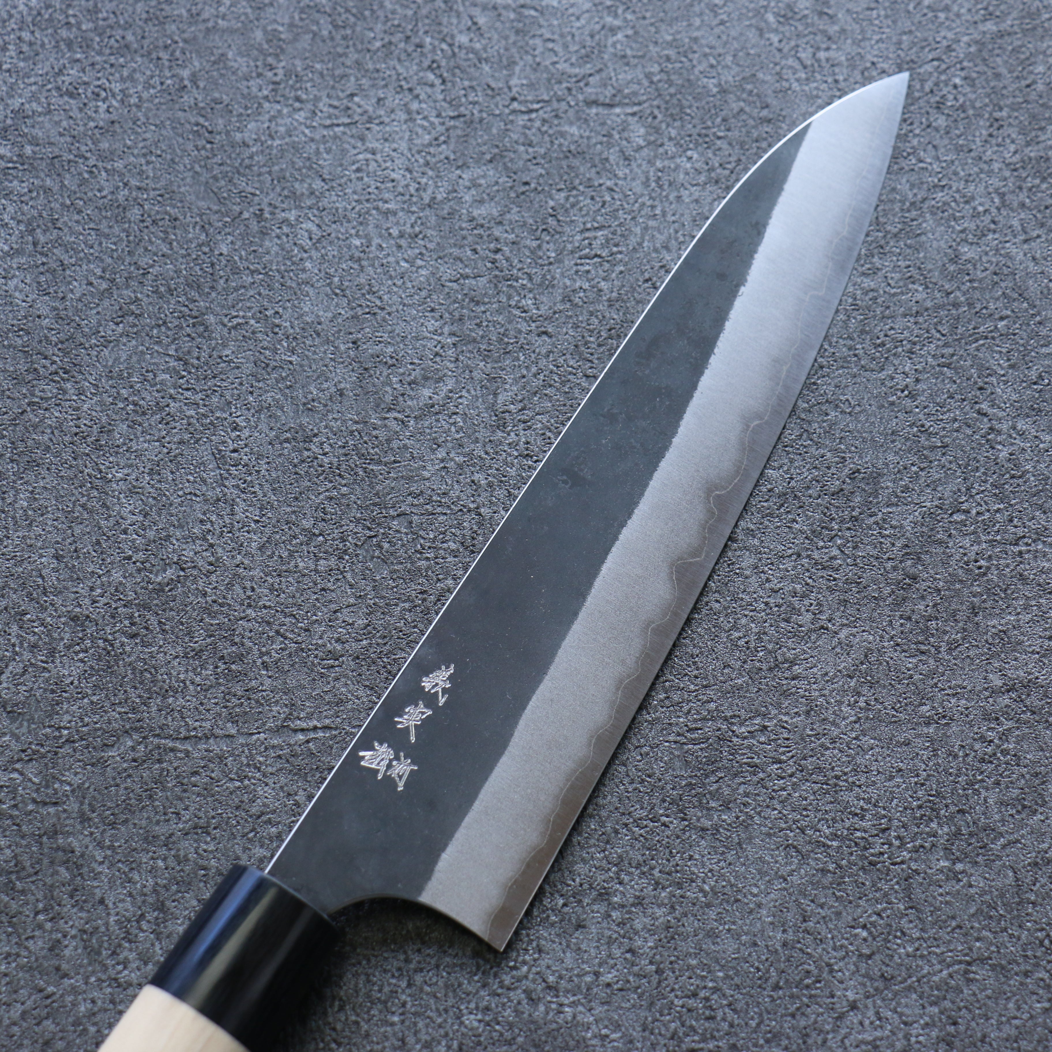 Yoshimi Kato White Steel Black Gyuto 210mm Magnolia Handle - Seisuke Knife