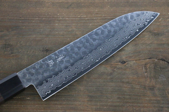 Seisuke AUS10 Santoku 180mm Shitan Handle - Seisuke Knife