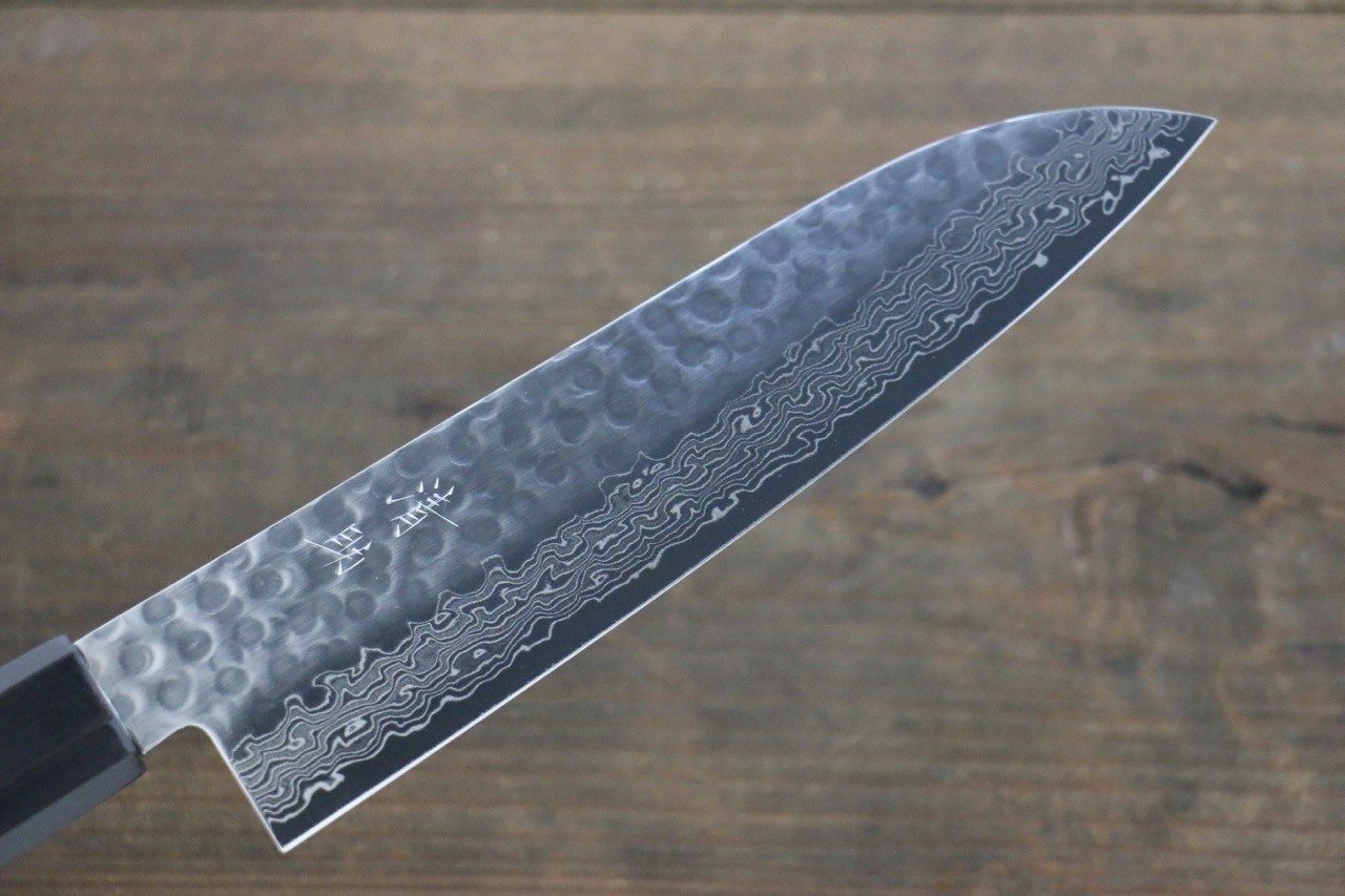Seisuke AUS10 Santoku 180mm Shitan Handle - Seisuke Knife