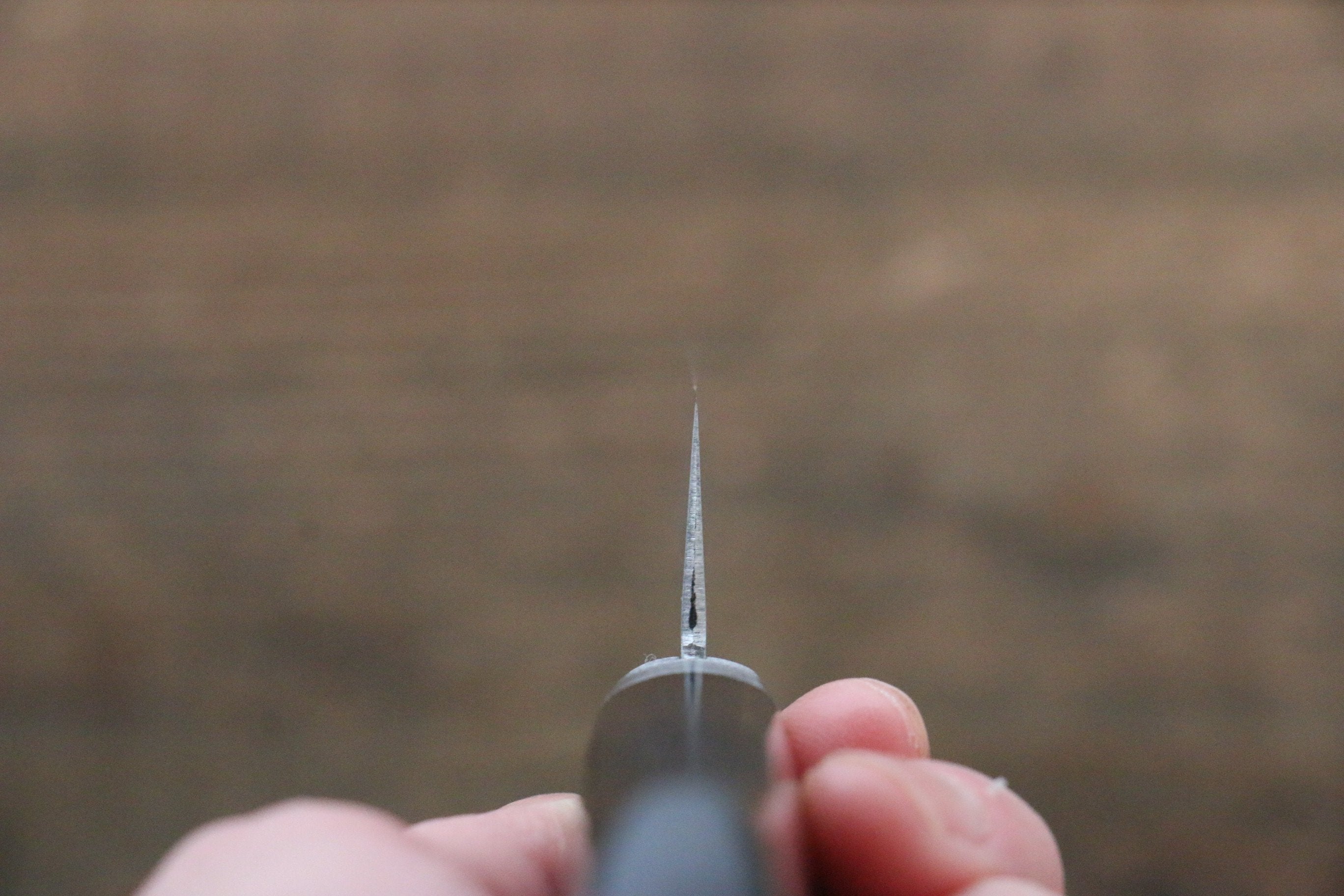 Kunihira Sairyu VG10 Damascus Small Santoku 135mm Black Pakka wood Handle - Seisuke Knife