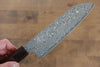 Yoshimi Kato VG10 Damascus Santoku 170mm with Shitan Handle - Seisuke Knife - Slide 4