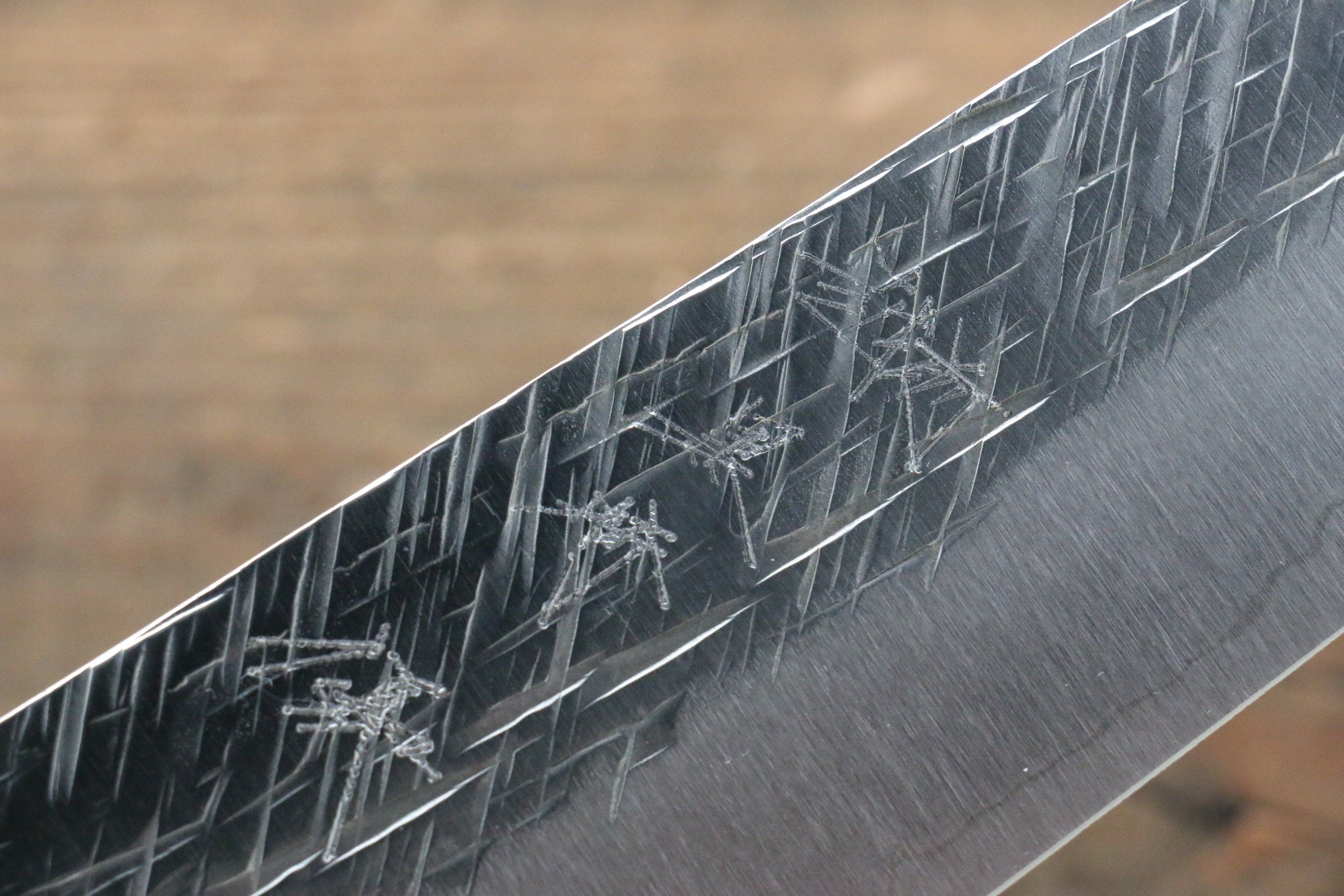 Yu Kurosaki Raijin Cobalt Special Steel Hammered Gyuto 240mm Walnut Handle - Seisuke Knife