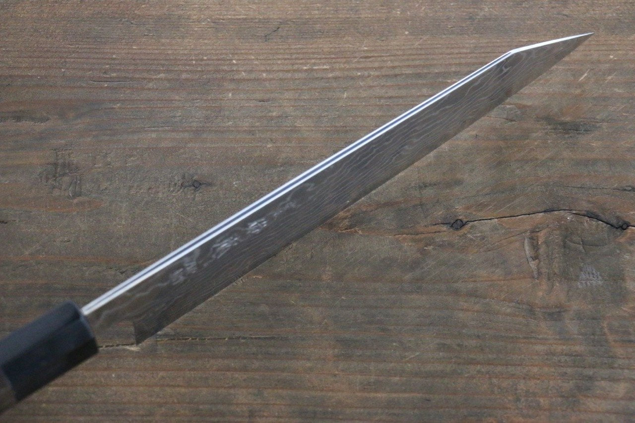 Sukenari ZDP189 Damascus Kiritsuke Gyuto 210mm with Shitan Handle - Seisuke Knife