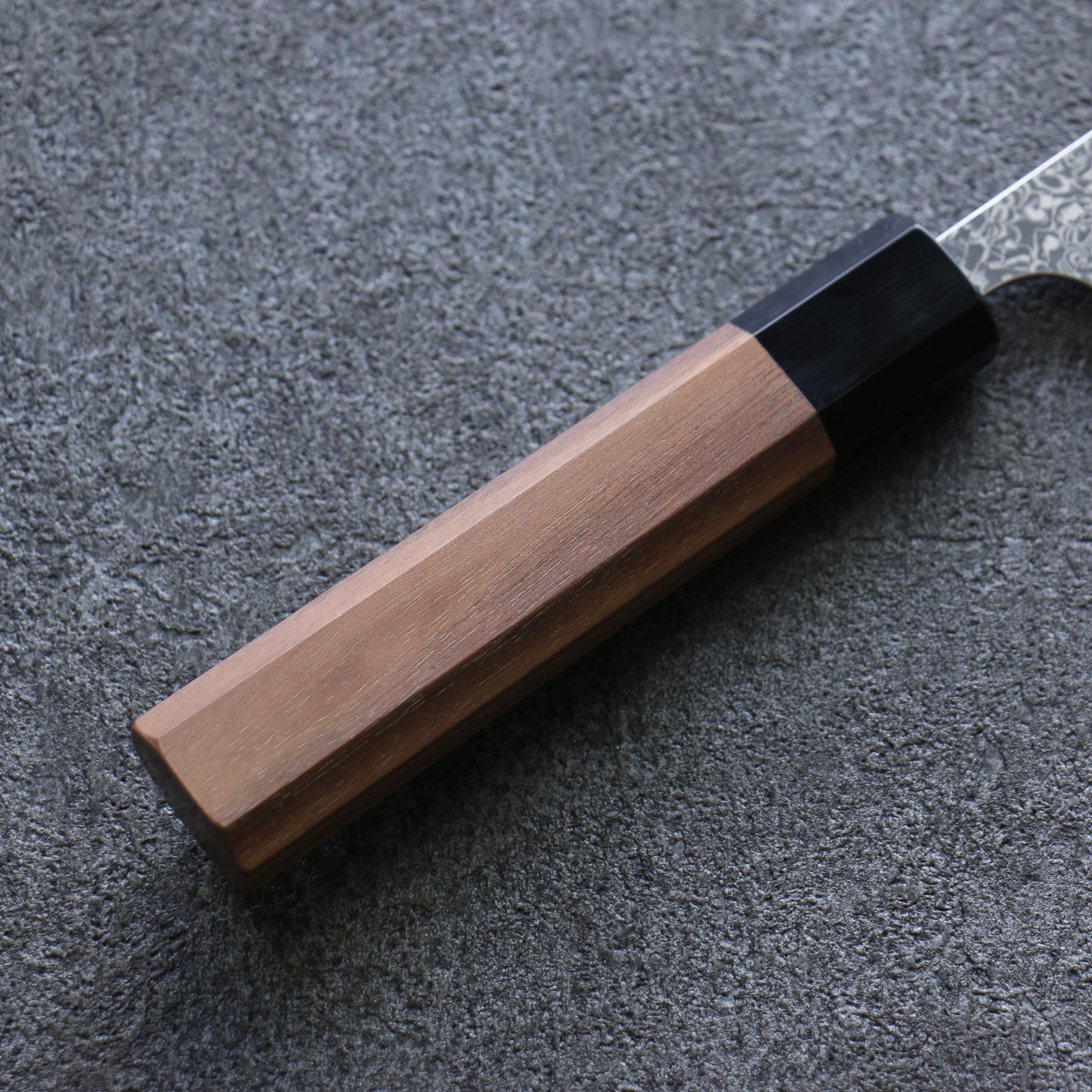 Yoshimi Kato VG10 Damascus Petty-Utility 150mm Walnut Handle - Seisuke Knife