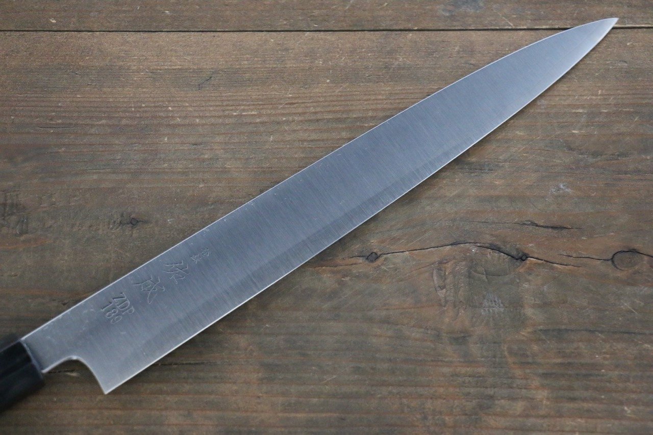 Sukenari ZDP189 3 Layer Sujihiki 270mm Shitan Handle - Seisuke Knife