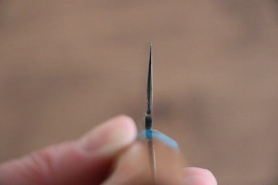 Yu Kurosaki Senko SG2 Hammered Small Santoku 150mm Shitan(ferrule: Turquoise with Ring) Handle - Seisuke Knife