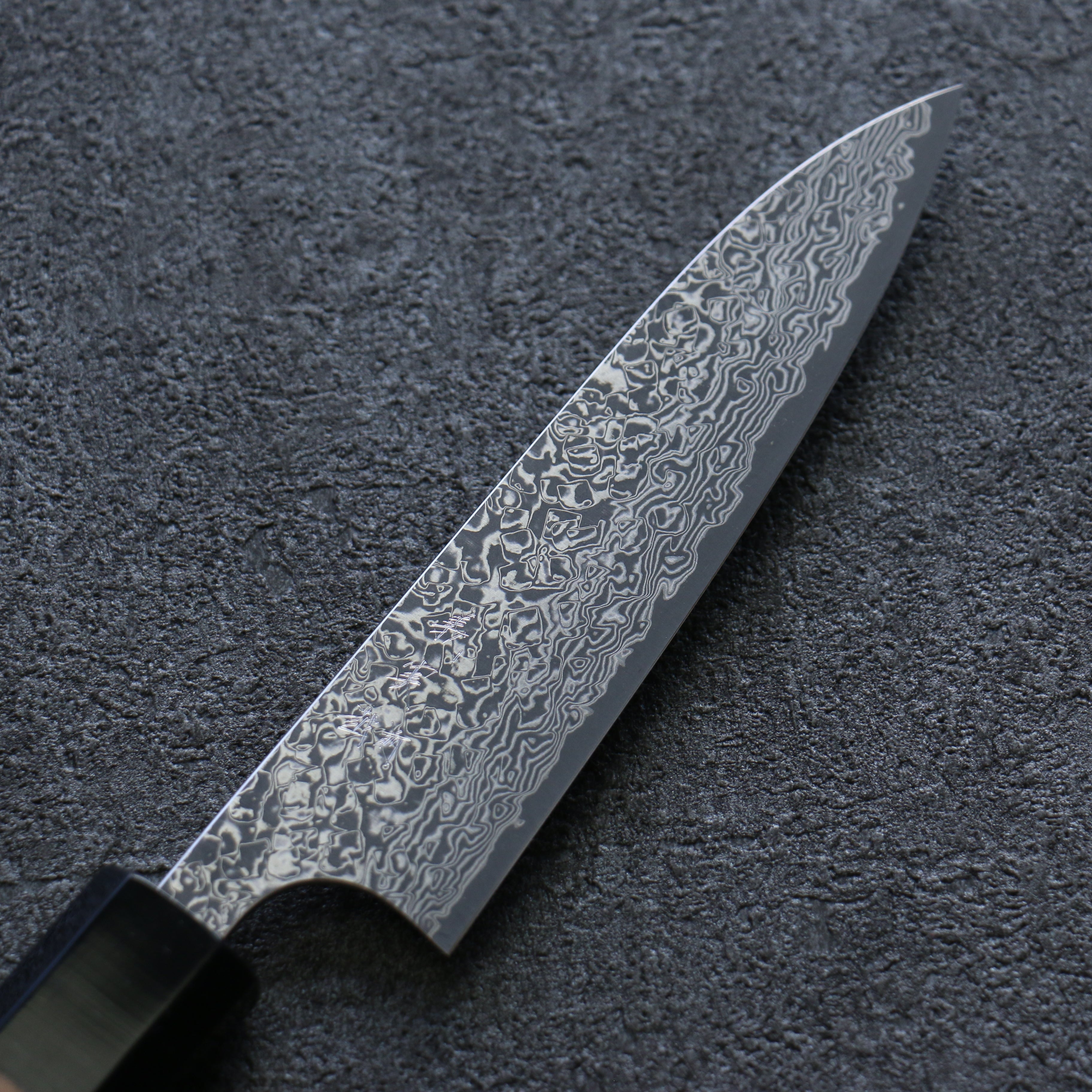 Yoshimi Kato VG10 Damascus Petty-Utility 120mm Walnut Handle - Seisuke Knife