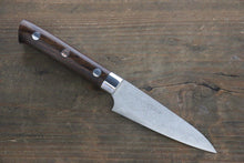  Takeshi Saji SG2 Diamond Finish Damascus Petty-Utility 90mm Ironwood Handle - Seisuke Knife