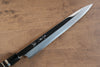 Yu Kurosaki Blue Steel No.2 Mirrored Finish Yanagiba 270mm Ebony with Double Water Buffalo Ring Handle - Seisuke Knife