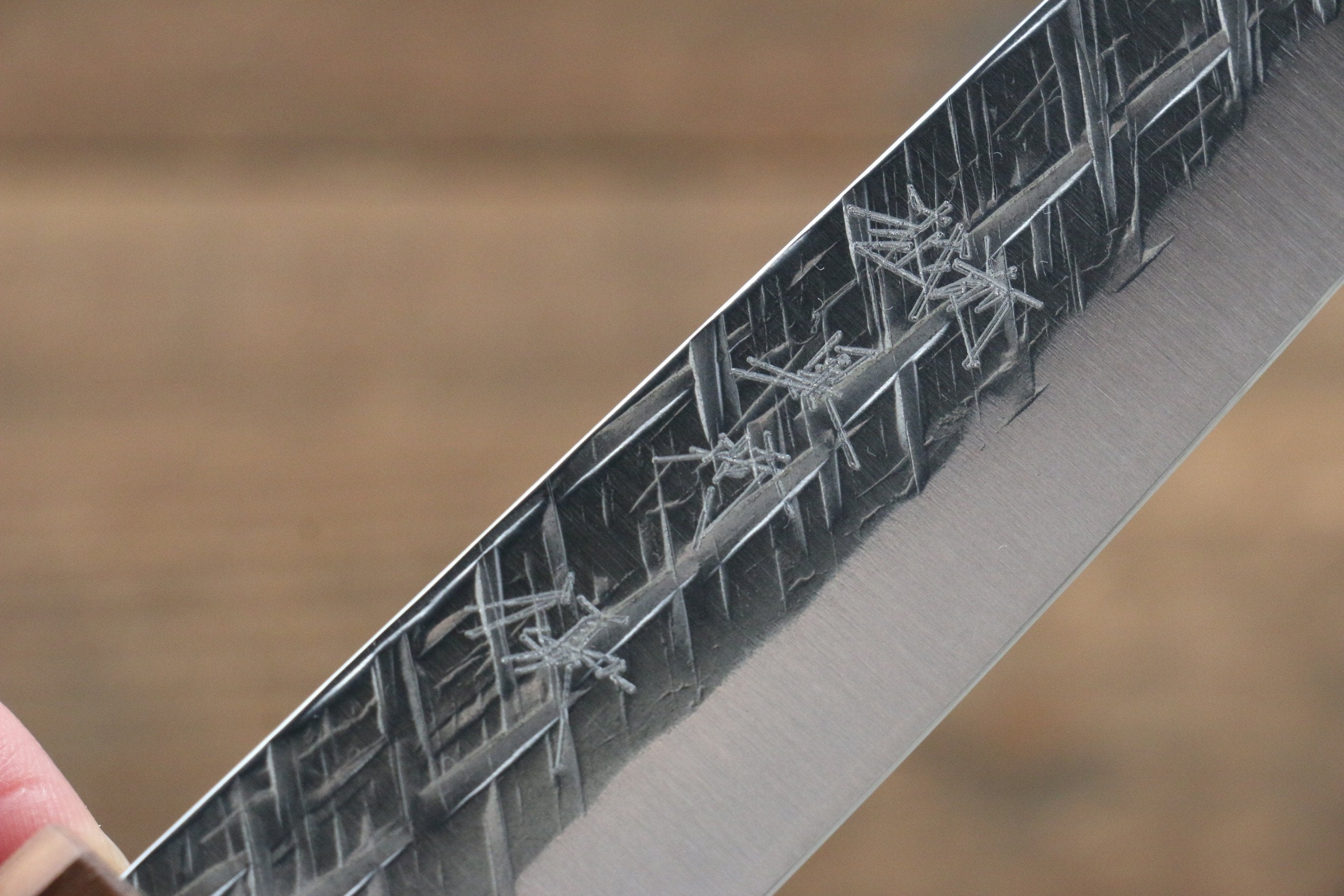 Yu Kurosaki Raijin Cobalt Special Steel Hammered Petty-Utility 150mm Walnut Handle - Seisuke Knife