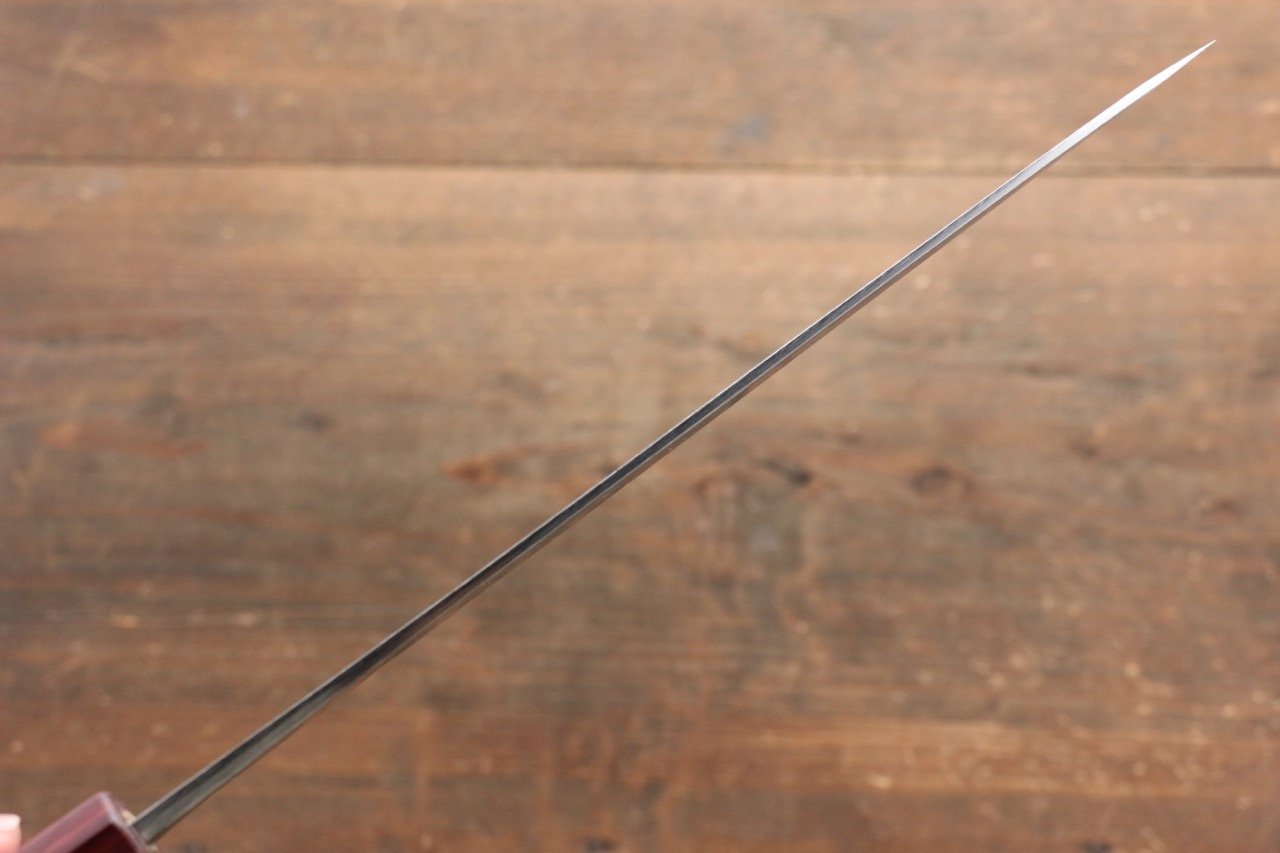 Yu Kurosaki Blue Super Kurouchi Gyuto 210mm with Shitan Handle (Red Ferrule) - Seisuke Knife
