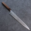 Yoshimi Kato Minamo SG2 Hammered Sujihiki 270mm Walnut Handle - Seisuke Knife - Slide 1