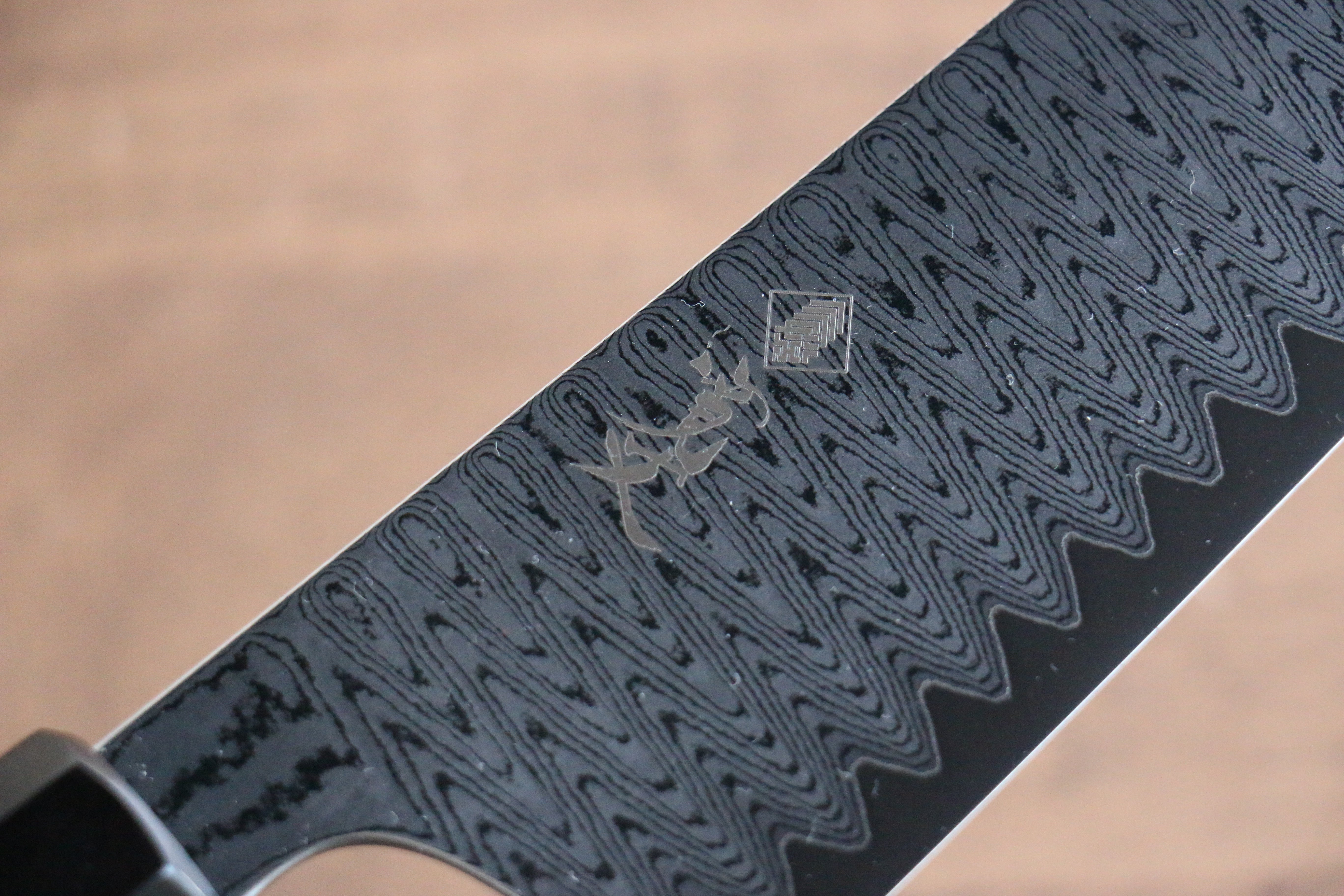 Kanjyo Ladder VG10 Damascus Gyuto 240mm Gray Pakkawood Handle - Seisuke Knife