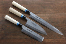  Sakai Takayuki INOX Molybdenum Steel Single Edge Starter Knife Set (04304, 04362, 04336) - Seisuke Knife