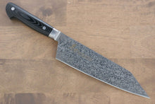  Sakai Takayuki Coreless Damascus Kengata Gyuto 190mm Black Micarta Handle - Seisuke Knife