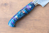 Yu Kurosaki Senko SG2 Hammered Petty-Utility 150mm Blue purple Acrylic Handle - Seisuke Knife - Slide 5