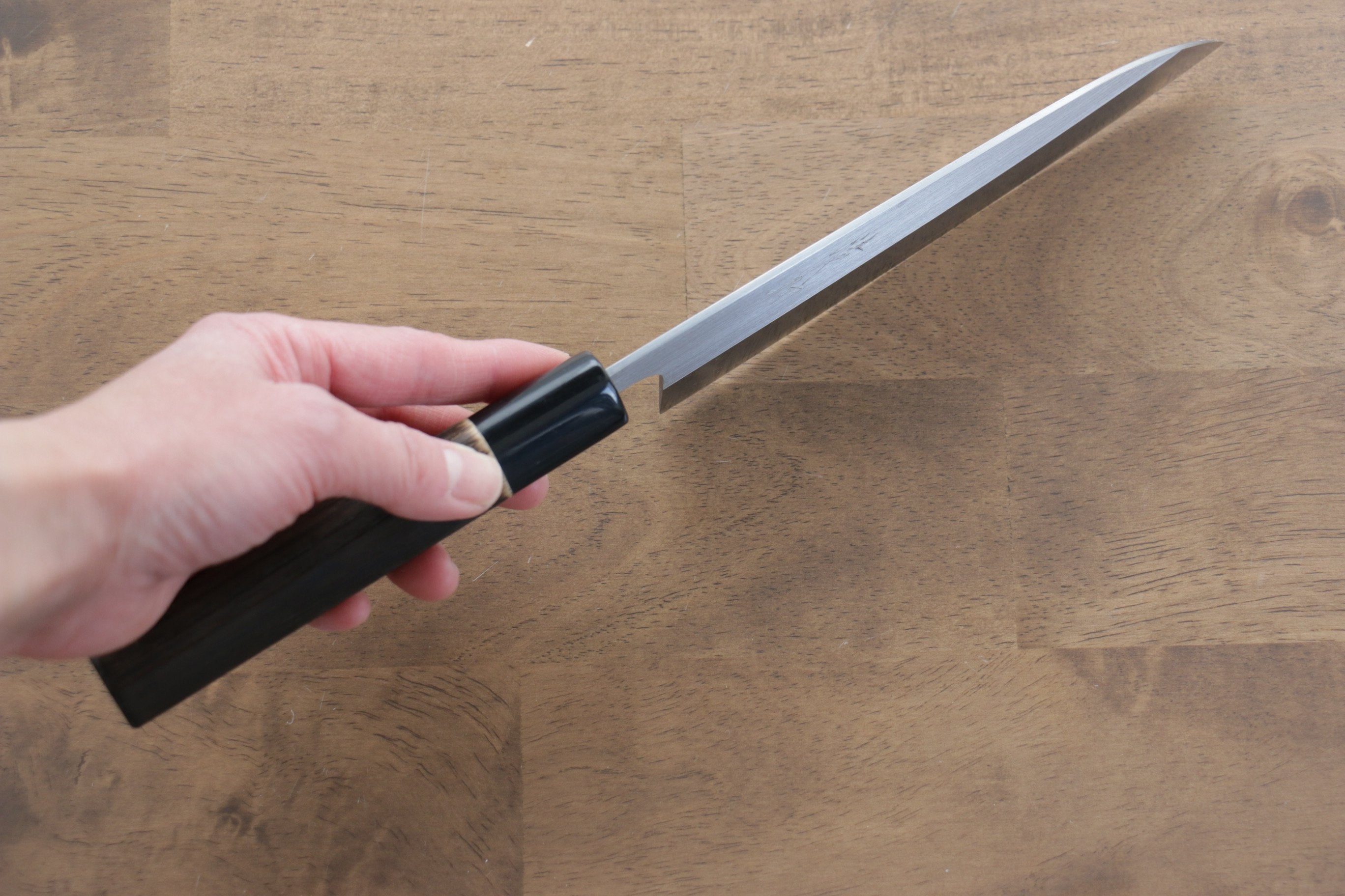 Seisuke SRS13 Santoku 165mm Burnt Chestnut Handle - Seisuke Knife