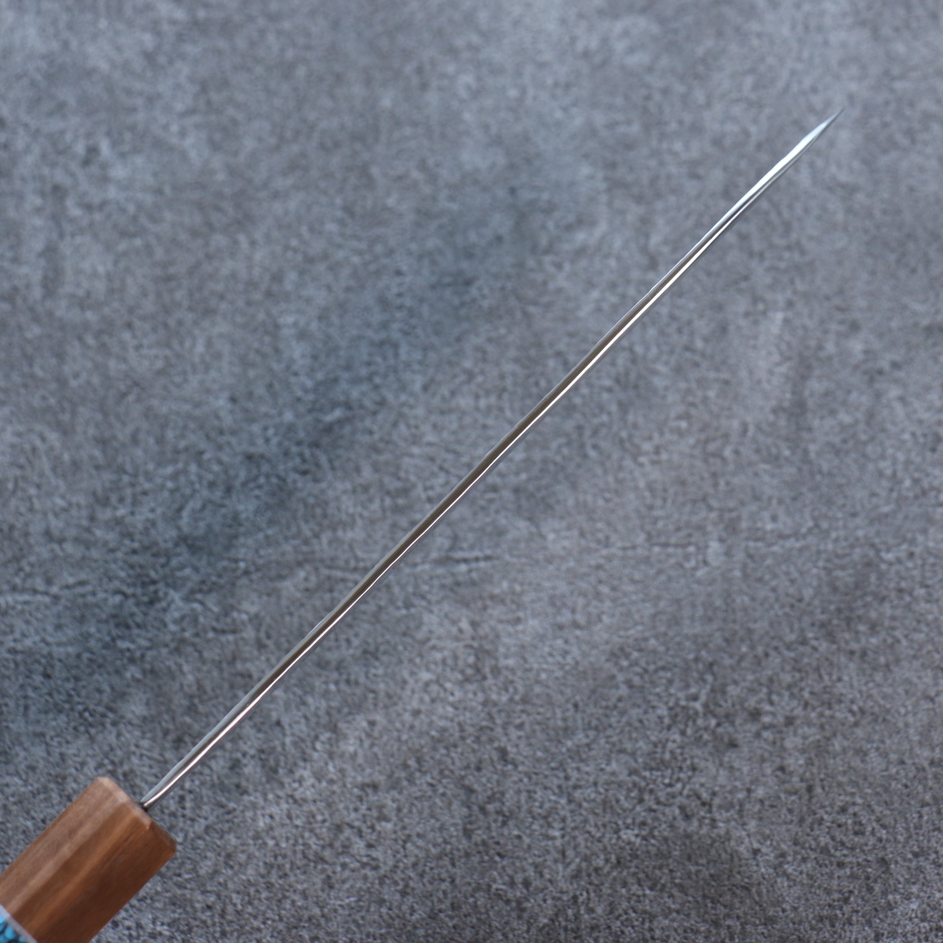 Yu Kurosaki Senko Ei SG2 Hammered Santoku 165mm Walnut(ferrule: Turquoise) Handle - Seisuke Knife