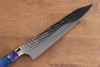 Yu Kurosaki Senko SG2 Hammered Gyuto 210mm Blue purple Acrylic Handle - Seisuke Knife - Slide 3