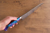 Yu Kurosaki Senko SG2 Hammered Gyuto 210mm Blue purple Acrylic Handle - Seisuke Knife - Slide 8